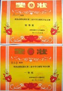 美視師生在成都市高新區(qū)第二屆中學(xué)生硬筆書法比賽中獲獎
