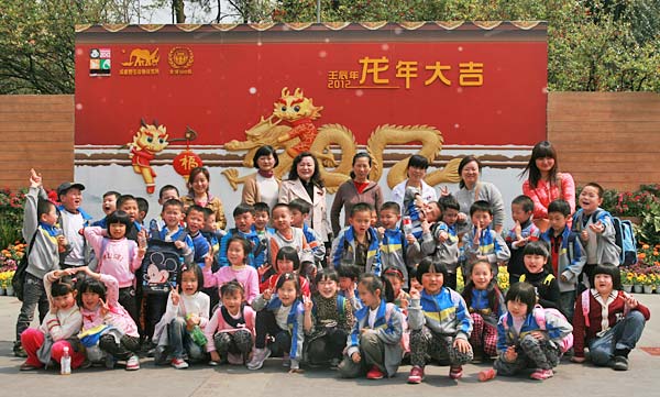 動物園合影