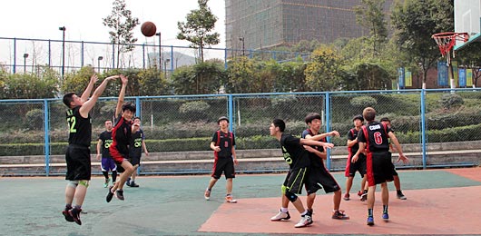 2014年度成都國際學校聯盟籃球邀請賽在我校舉行 